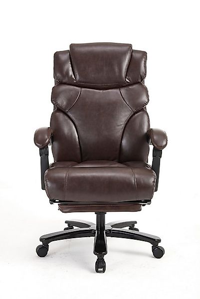 AISALL Bürostuhl Chefsessel PU mit Fußstütze, verstellbare Rückenlehne, PU- günstig online kaufen