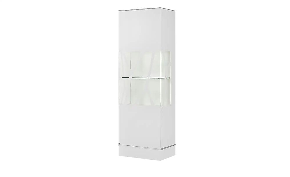 LEONARDO Vitrine  Cube ¦ weiß ¦ Maße (cm): B: 63 H: 192 T: 42 Schränke > Vi günstig online kaufen