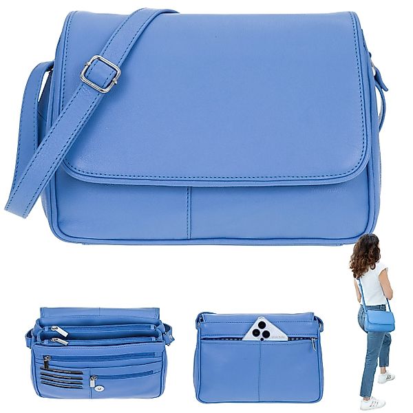 Alessandro Salvatore Handtasche Leder Damen mittel klein Lederhandtasche, S günstig online kaufen