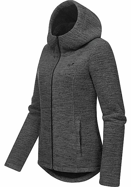 Ragwear Kapuzenstrickjacke "Lyshka Melange", Kuschelige Kapuzenjacke in Str günstig online kaufen