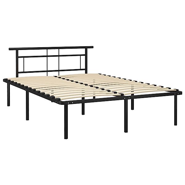 vidaXL Bettgestell Schwarz Metall 160x200 cm Modell 8651019 günstig online kaufen