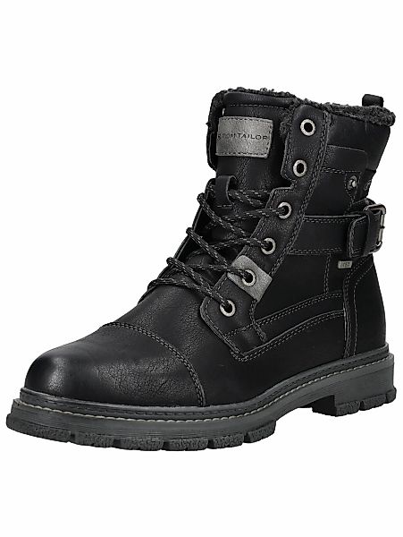 TOM TAILOR Schnürstiefelette "Tom Tailor Stiefelette Lederimitat" günstig online kaufen