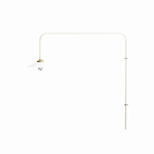 Wandleuchte mit Stromkabel Hanging Lamp n°5 metall beige / H 100 x L 90 cm günstig online kaufen