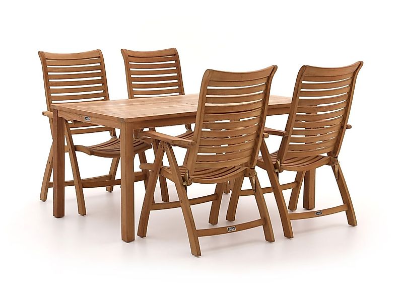 Sunyard Corby/Liverpool 160 cm Gartenmöbel-Set 5-teilig verstelbar günstig online kaufen