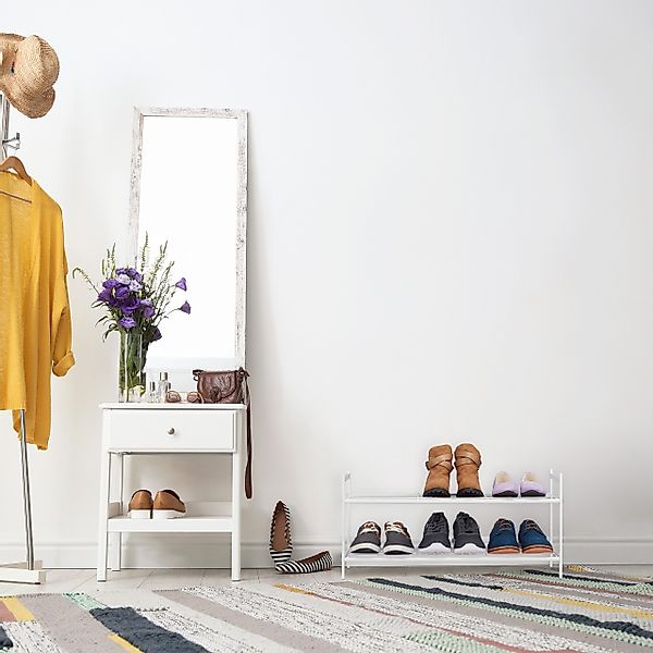 relaxdays Schuhregal Stapelbares Schuhregal 2 Ebenen, günstig online kaufen