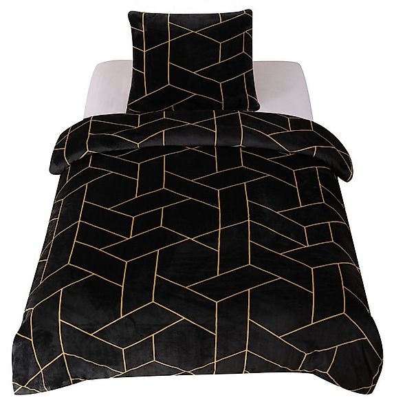 One Home Bettwäsche Winter Cashmere Touch Diego, Fleece, 4 teilig, geometri günstig online kaufen