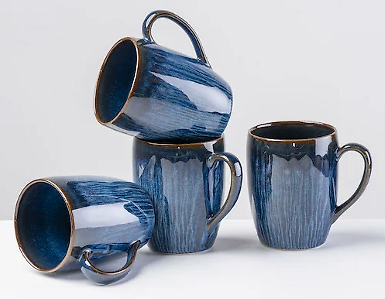 gipfelstück Becher »Eisfall« Scandi-Style, Reaktivglasur, jedes Stück ein U günstig online kaufen