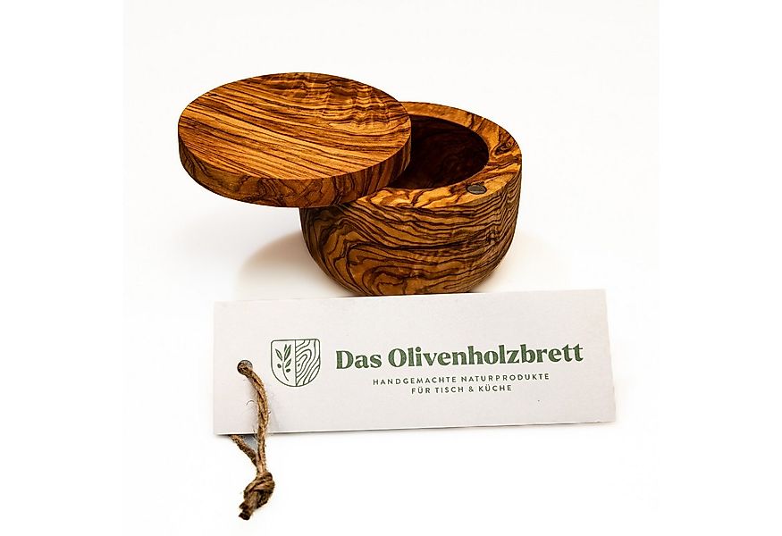 dasOlivenholzbrett Aufbewahrungsdose Dose mit Schwenkdeckel aus Olivenholz günstig online kaufen