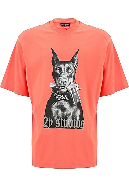2Y Studios T-Shirt "2Y Studios Herren Doberman Oversize Tee", (1 tlg.) günstig online kaufen