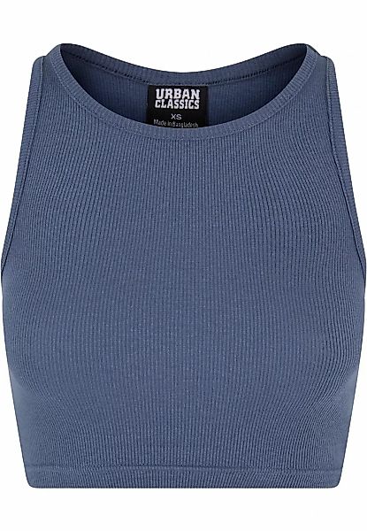 URBAN CLASSICS Muskelshirt "Urban Classics Damen Ladies Cropped Rib Top" günstig online kaufen