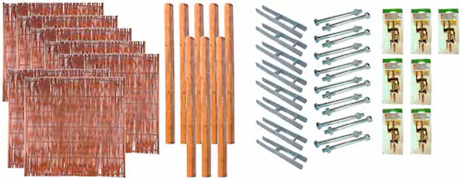 Tetzner & Jentzsch Weidenzaun »Fontana 5« 7 Elemente, LxH: 1332x180 cm günstig online kaufen