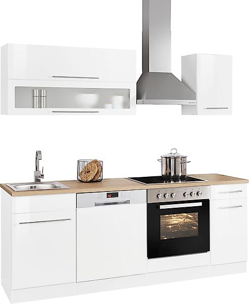 KOCHSTATION Küchenzeile "KS-Eton", mit E-Geräten, Breite 210 cm günstig online kaufen