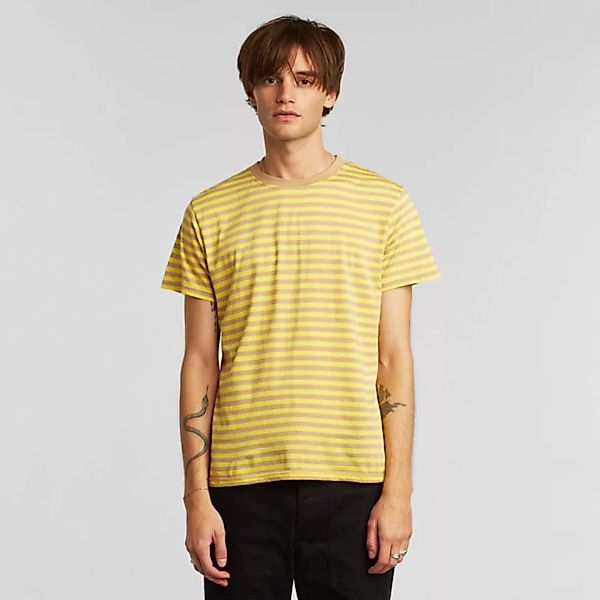 T-shirt Aus Bio Baumwolle - Stockholm Stripes Yellow - Gelb günstig online kaufen
