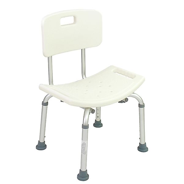 TRUTZHOLM Duschstuhl mit Rückenlehne 8Fach Höhenverstellbar 39 Bis 53cm günstig online kaufen