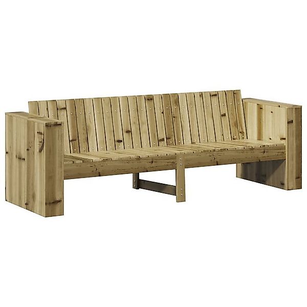 vidaXL Loungesofa Garten-Sofa 3-Sitzer 185.5x60x62 cm Imprägniertes Kiefern günstig online kaufen