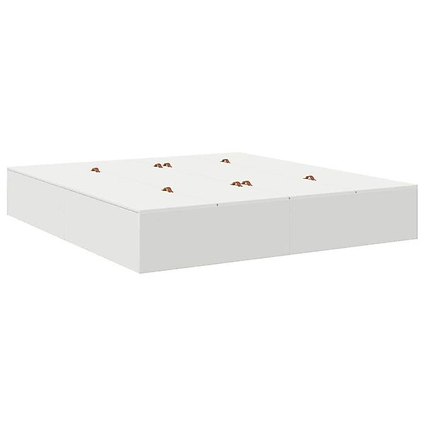 vidaXL Bett Bettgestell mit Speicher Weiß günstig online kaufen