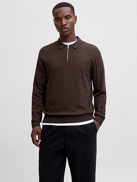 Jack & Jones Polokragenpullover JJEEMIL KNIT POLO HALF ZIP LS NOOS mit Polo günstig online kaufen