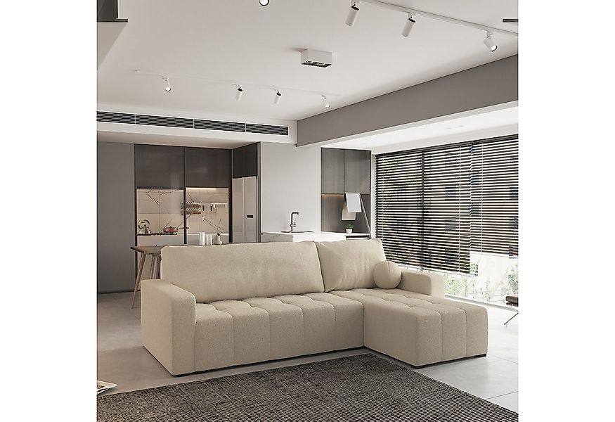 Masseno Ecksofa VOLIRA mit Schlaffunktion L-Form, Sofa mit Bettkasten günstig online kaufen