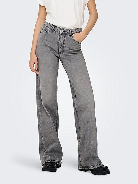 JDY High-waist-Jeans JDYFELINA-FINA HW WIDE JNS LT GREY DNM günstig online kaufen