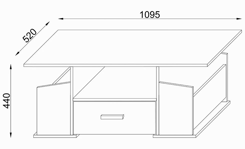 VCM Couchtisch "Holz Sofatisch Couchtisch Schublade Junata", (Junata) günstig online kaufen