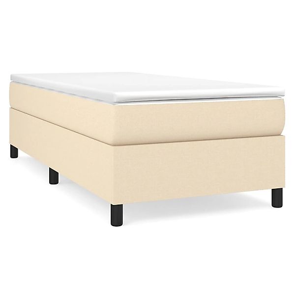 vidaXL Boxspringbett Creme 100x200 cm Stoff1389159 günstig online kaufen