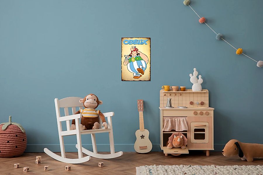 LuckyLinde Metallbild "Obelix und Idefix", Cartoon-Comic-Fantasy-Figuren-Fi günstig online kaufen