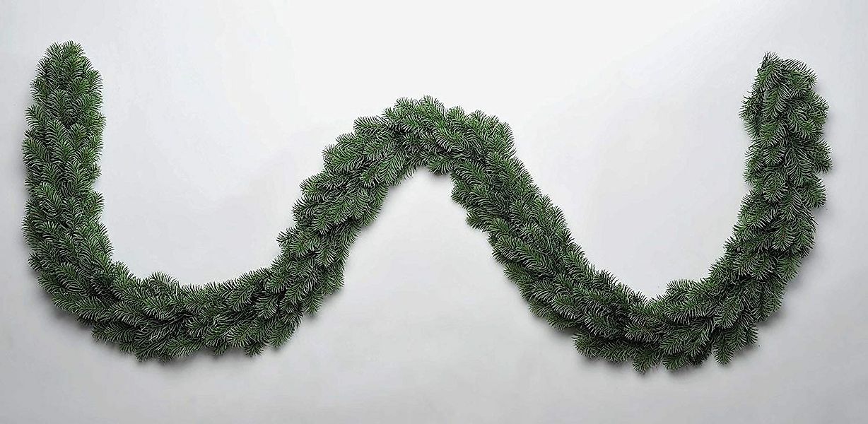 Kunstgirlande Xenotec Voll PE Weihnachtsgirlande Länge ca. 270cm naturgetre günstig online kaufen