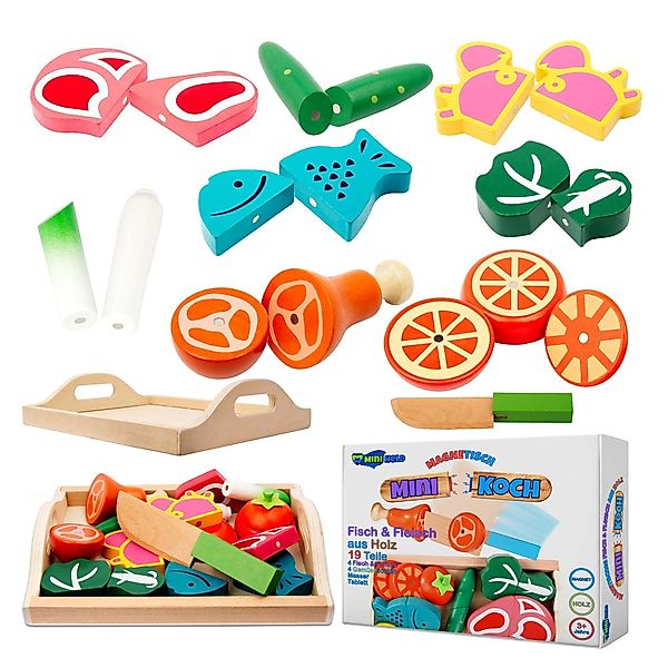 miniHeld Lernspielzeug Kinderküche Zubehör Spielküche Fleisch günstig online kaufen