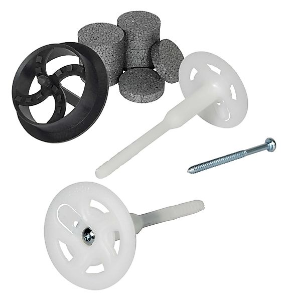 PROTEKTOR 200x Dämmstoff-Schraubdübel Set Ø8x180mm inkl. 200x Rondelle + Fr günstig online kaufen