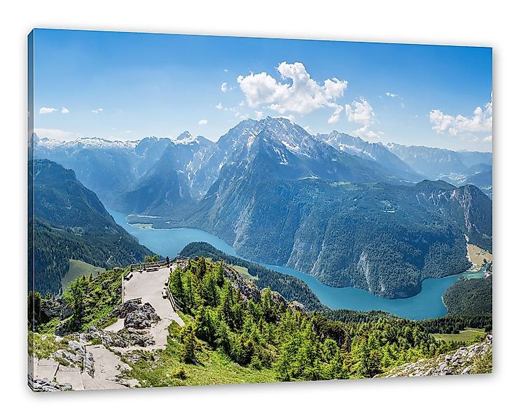 Pixxprint Leinwandbild Königssee in Bayern, Königssee in Bayern (1 St), Lei günstig online kaufen