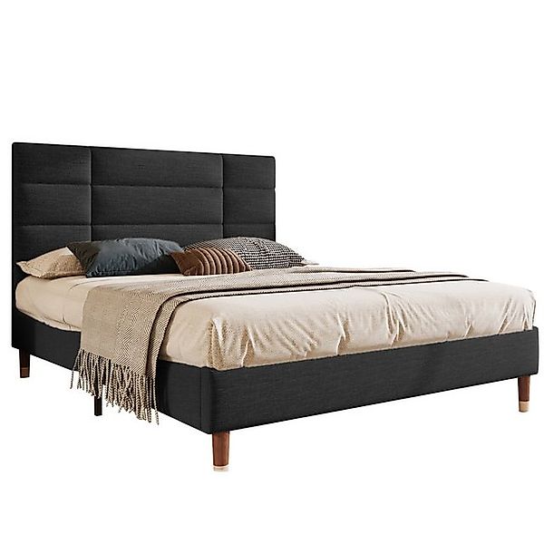 OKWISH Polsterbett Doppelbett (Doppelbett Holzbett mit Lattenrost 140x200cm günstig online kaufen