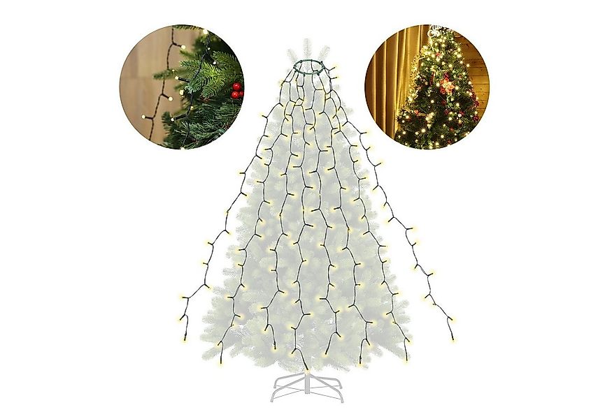 Salcar LED-Lichterkette Weihnachts Lichterkette Weihnachtsbaum LED Lichterk günstig online kaufen