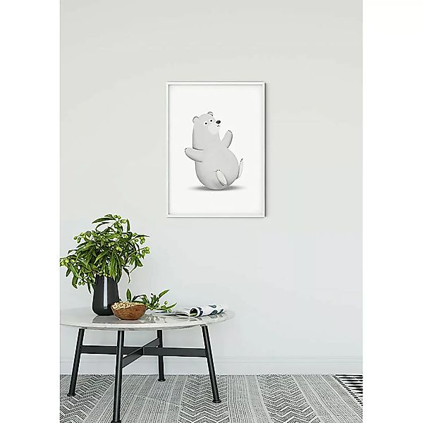 KOMAR Wandbild - Cute Animal Polar Bear  - Größe: 50 x 70 cm mehrfarbig Gr. günstig online kaufen