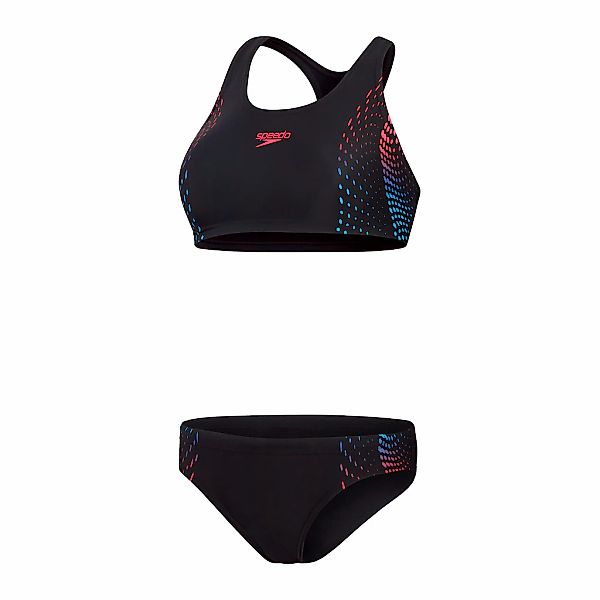 Speedo Bandeau-Bikini "PLMT 2PC AF BLACK/PURPLE" 2 Stk. zweiteiliges Set, B günstig online kaufen