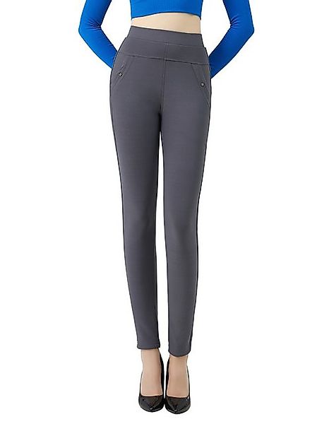 Jepo Leggings Elastische Damenhose Skinny slim Fit bequeme Grau S/M Damen S günstig online kaufen