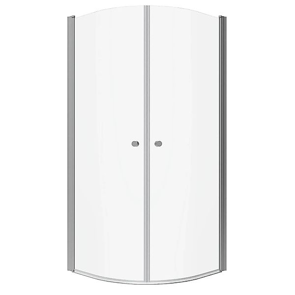 Aquabatos Runddusche 90 x 90 x 195 cm Duschkabine Duschwand Viertelkreis Du günstig online kaufen