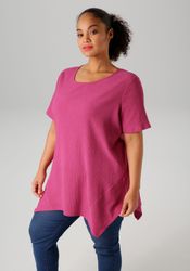 Aniston PLUS Blusenshirt mit dezenter Streifenlook Struktur günstig online kaufen