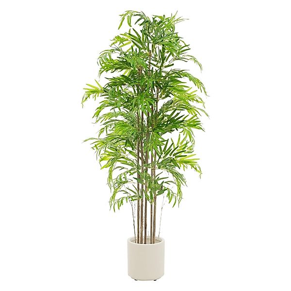 ML-Design Künstlicher Bambus 180 cm Groß mit Echtholzstamm Outdoor günstig online kaufen