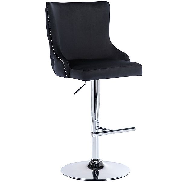 WAHSON OFFICE CHAIRS Barhocker höhenverstellbar Barstuhl aus Samt mit Löwen günstig online kaufen