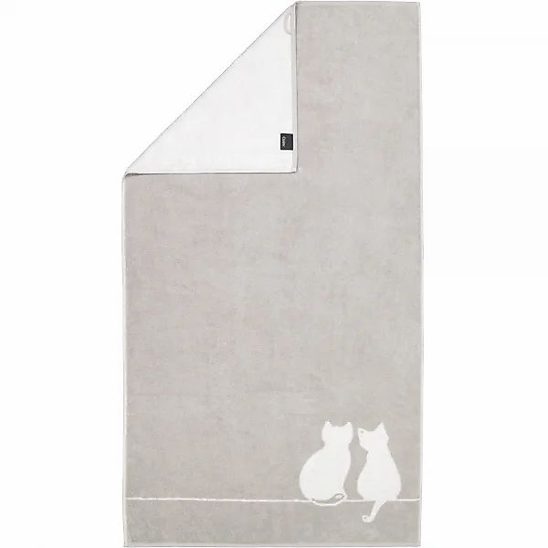 Cawö Handtücher CUTE CATS EDITION You & Me 6263 - Farbe: platin/weiß - 76 - günstig online kaufen
