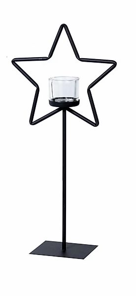 Eisen Windlicht Stern auf Ständer 30 günstig online kaufen