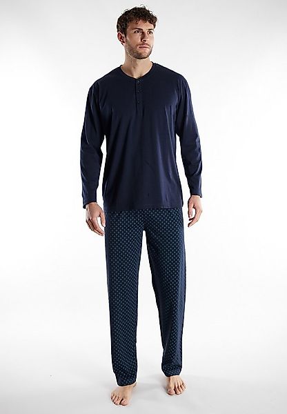 GÖTZBURG Schlafanzug Volos (2 tlg) Langarm, Rundhalsausschnitt, lange Hose, günstig online kaufen