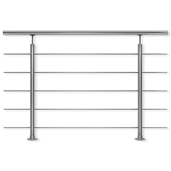 Dolle Geländerset Edelstahl 150 cm Bodenmontage günstig online kaufen