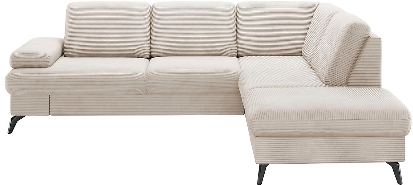 sit&more Ecksofa »Morris Jubi L-Form«, inkl. Armteilfunktion und 1 Zierkiss günstig online kaufen