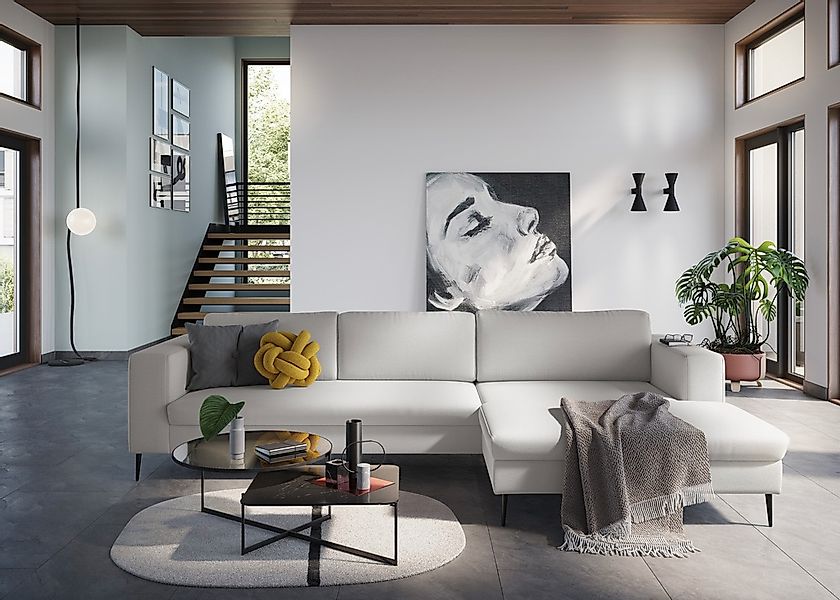 DOMO collection Ecksofa "Modica, zeitlos und elegant, L-Form", moderne Opti günstig online kaufen