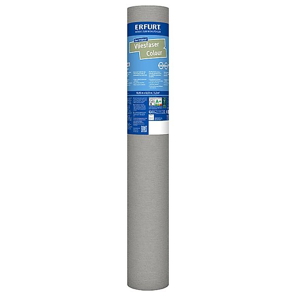 Erfurt Vliesfaser Colour 302-2 Grau 10,5 m x 0,53 m günstig online kaufen