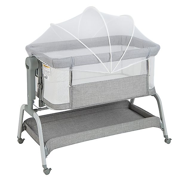 COSTWAY Baby-Reisebett 4 in 1 Beistellbett, günstig online kaufen