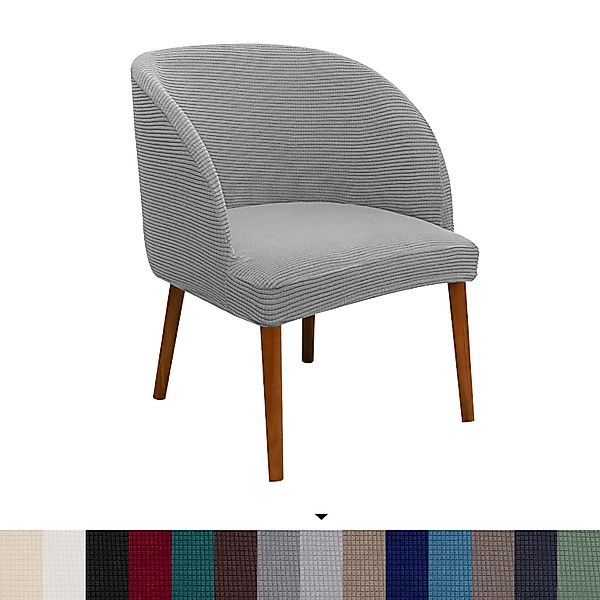 BYSURE Stuhlbezug, Halbrunder Esszimmerstuhlbezug Gebogener Stuhlbezug günstig online kaufen