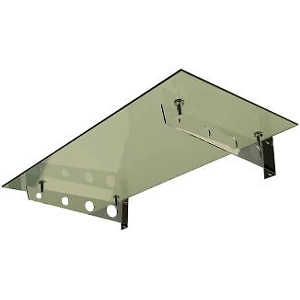 Dein Bau Projekt Glasvordach Model Schwert Klarglas VS-Glas 225 x 120 cm günstig online kaufen