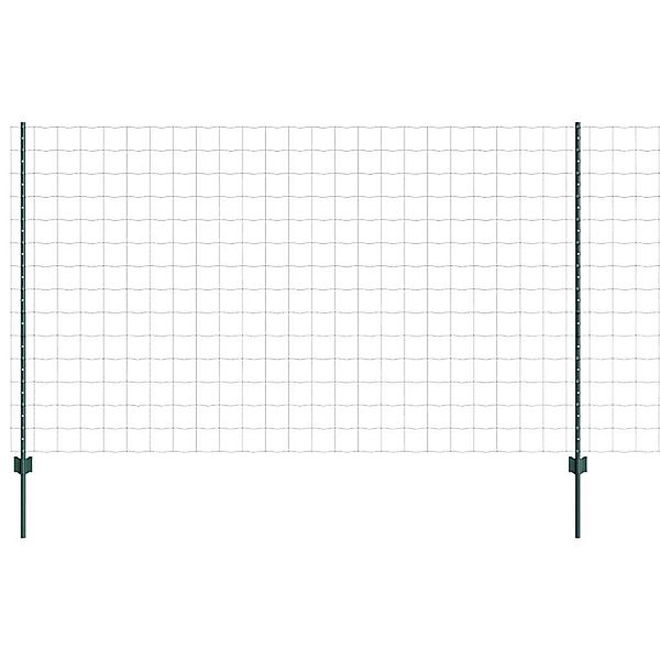 vidaXL Gartenzaun Zaun mit Pfosten Grün günstig online kaufen